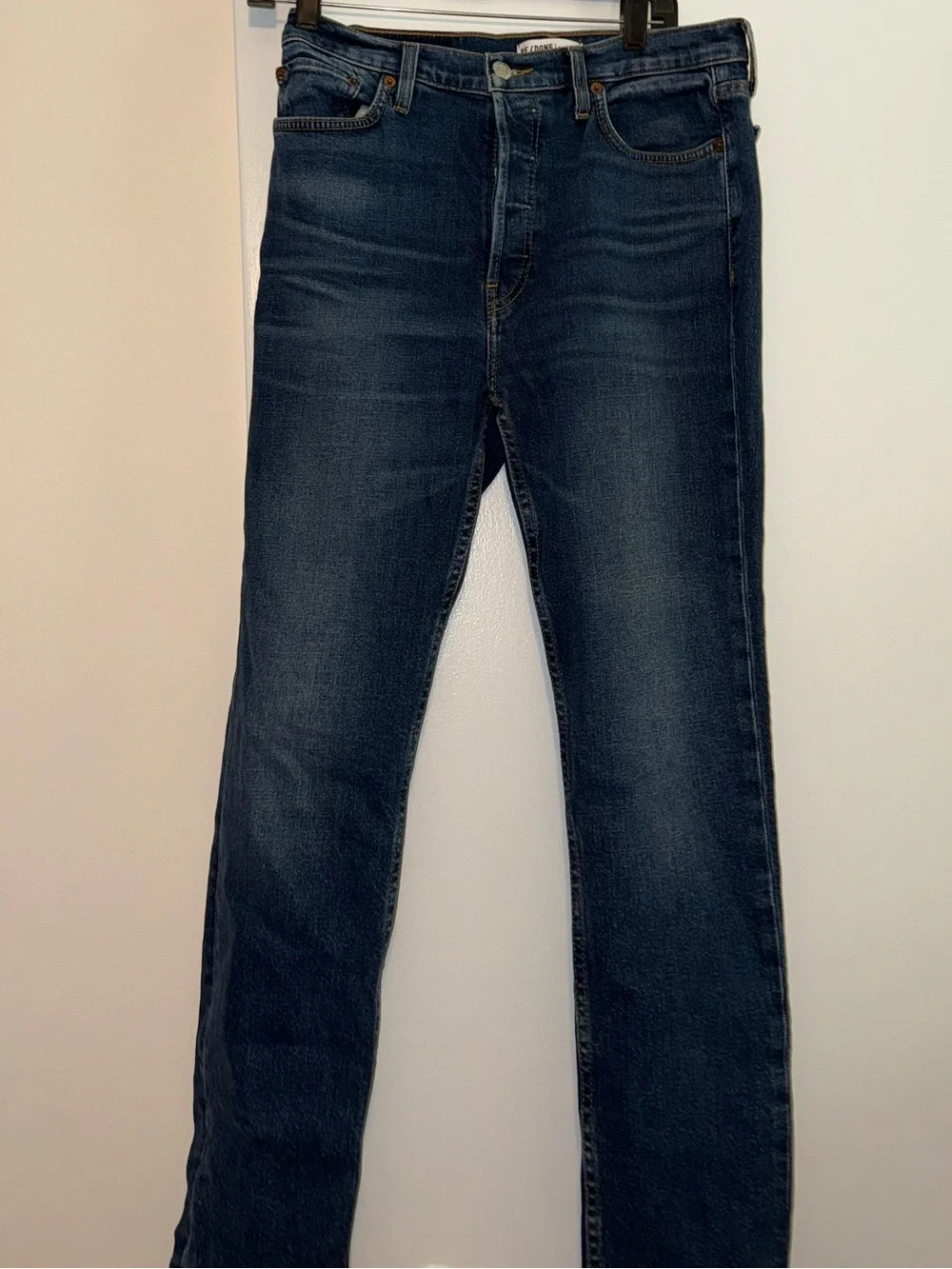 High-Rise Ankle Crop Jeans - Blue - Picture 3 of 7